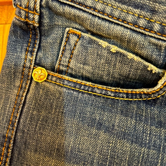 FAITH CONNEXION. Jeans With Fleur De Lis. NWOT. Size 28, No Stretch! - Picture 10 of 12
